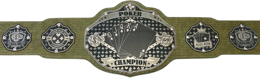 Undisputed Belts Poker Championship Belt Trophy Prize - Customizable