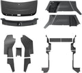 LUCKEASY 17PCS Interior Suits for Tesla Model Y Juniper 2025 2026 | Front & Rear Door Sill Protector|Center Console Anti-Kick Pad|Tailgate Mat & Bumper Guard|Trunk Side Protective Cover