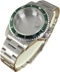 38MM Watch Cases Sapphire Glass Compatible For NH35 NH36 4R36 NH38 NH70 Uni-directional Bezel Watch Accessories