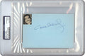 Omar Sharif Signed Autographed 4X6 Index Card 1965 Vintage Auto PSA/DNA Encased
