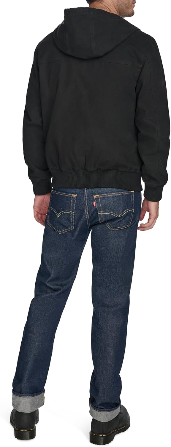 Levi's Men's Workwear Cotton Canvas Hooded Bomber Jacket