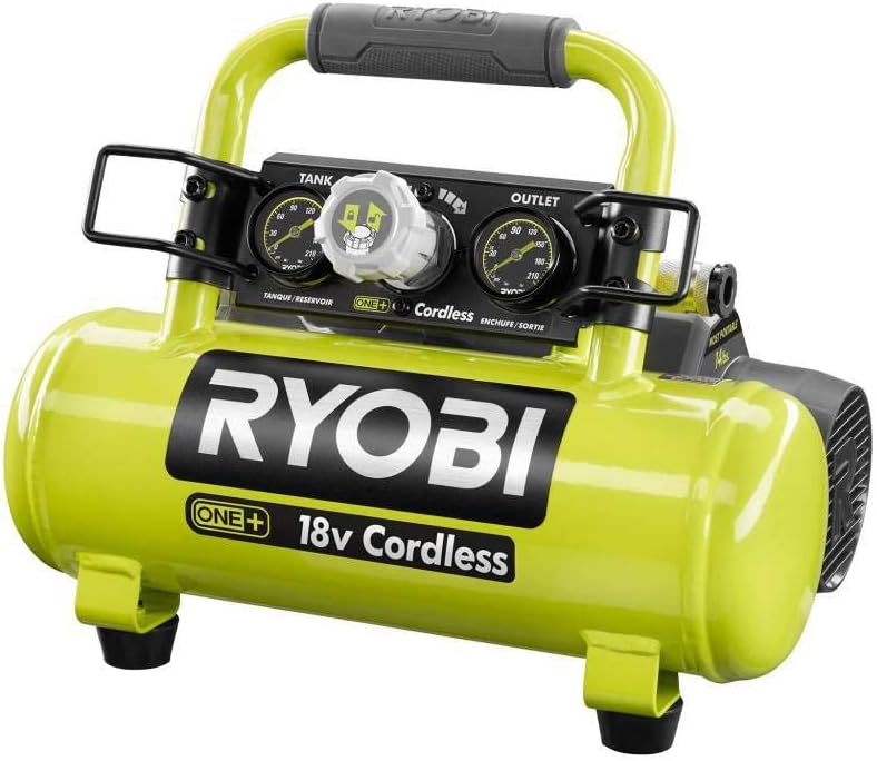 ONEAND 1 GAL. 120 PSI Portable 18V Horizontal AIR Compressor 0.5 CFM at 90 PSI