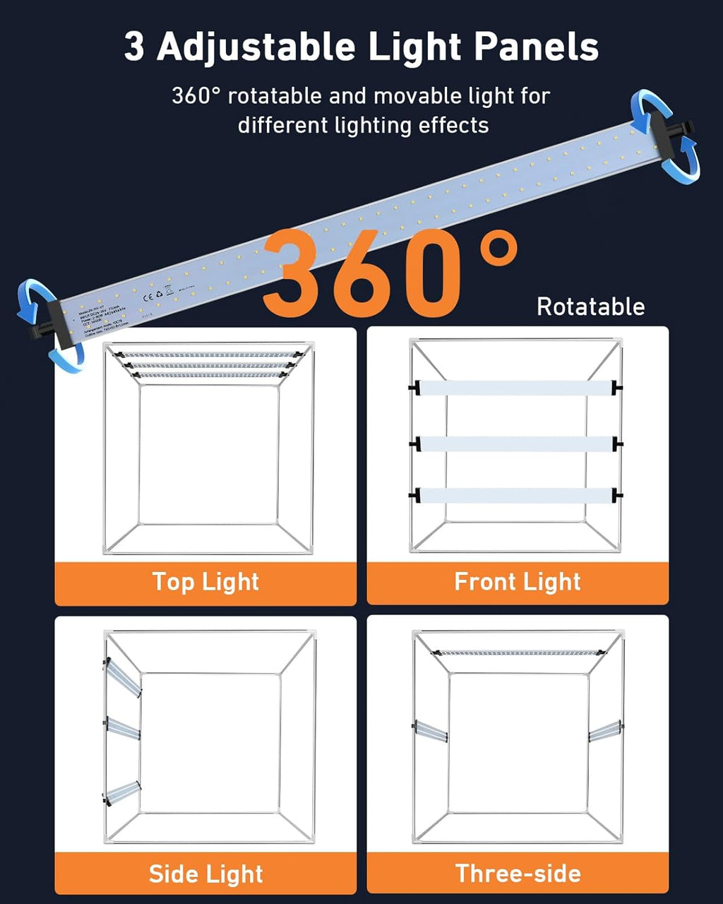 DUCLUS Light Box Photography, 32×32inch Professional Photo Studio Booth Photobox, Portable 210 LED Lightbox Shooting Tent Folding with 6 Colors Backdrops for Large Product or Jewelry Photography…