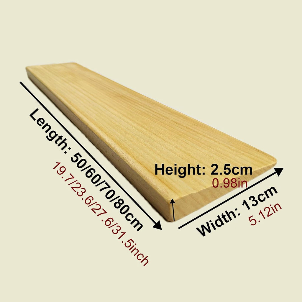 Ramp for Wheelchair for Home Steps Indoor Wooden Threshold Ramp for Front Door Portable Entry Steps Slope Ramp for Doorways Yard for Floor-Sweeping Robot (Size : 80x13x2.5cm)