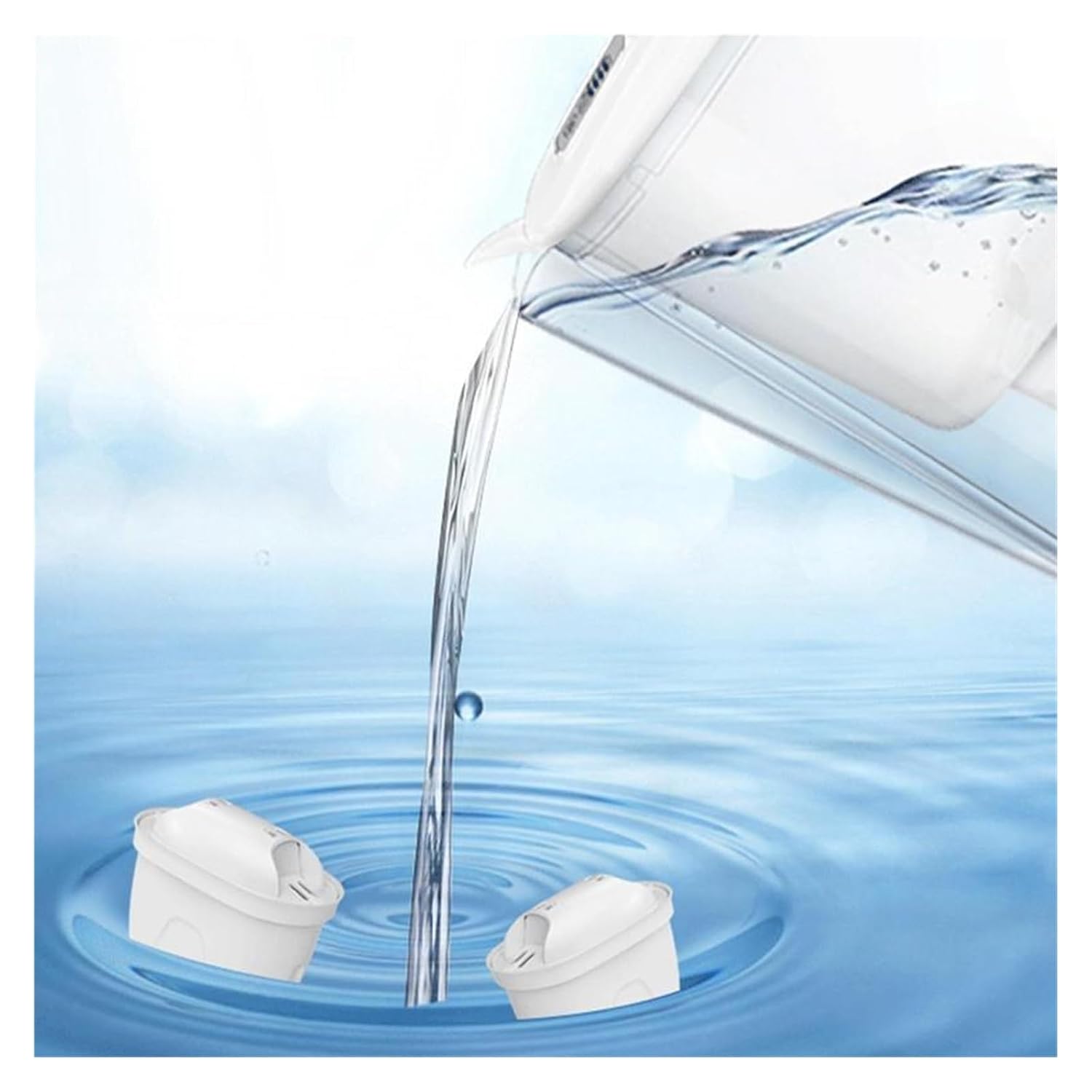 Home Water Filter Pitcher Water Filter Pitcher Water Filter Dispenser Countertop with Filter Change Indicator Domestic Quick Fill-Up Water Kettle for (Color : 4.2L)