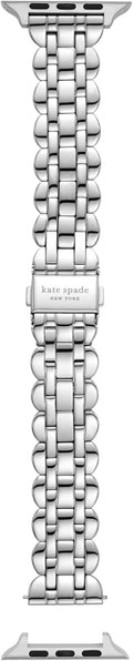 kate spade new york Designer Interchangeable Stainless Steel Band Compatible with Your 38/40/41mm Apple Watch Series 9/8/7/6/5/4/3/2/1/SE
