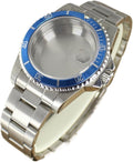 38MM Watch Cases Sapphire Glass Compatible For NH35 NH36 4R36 NH38 NH70 Uni-directional Bezel Watch Accessories
