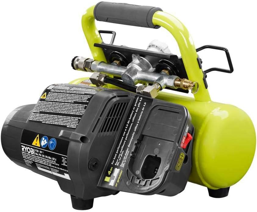 ONEAND 1 GAL. 120 PSI Portable 18V Horizontal AIR Compressor 0.5 CFM at 90 PSI