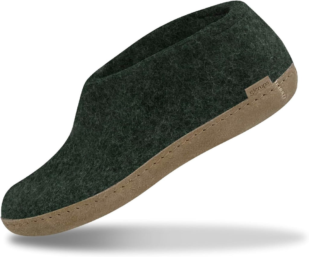 Glerups 100% quality wool mix Shoe Slipper with leather sole - Unisex
