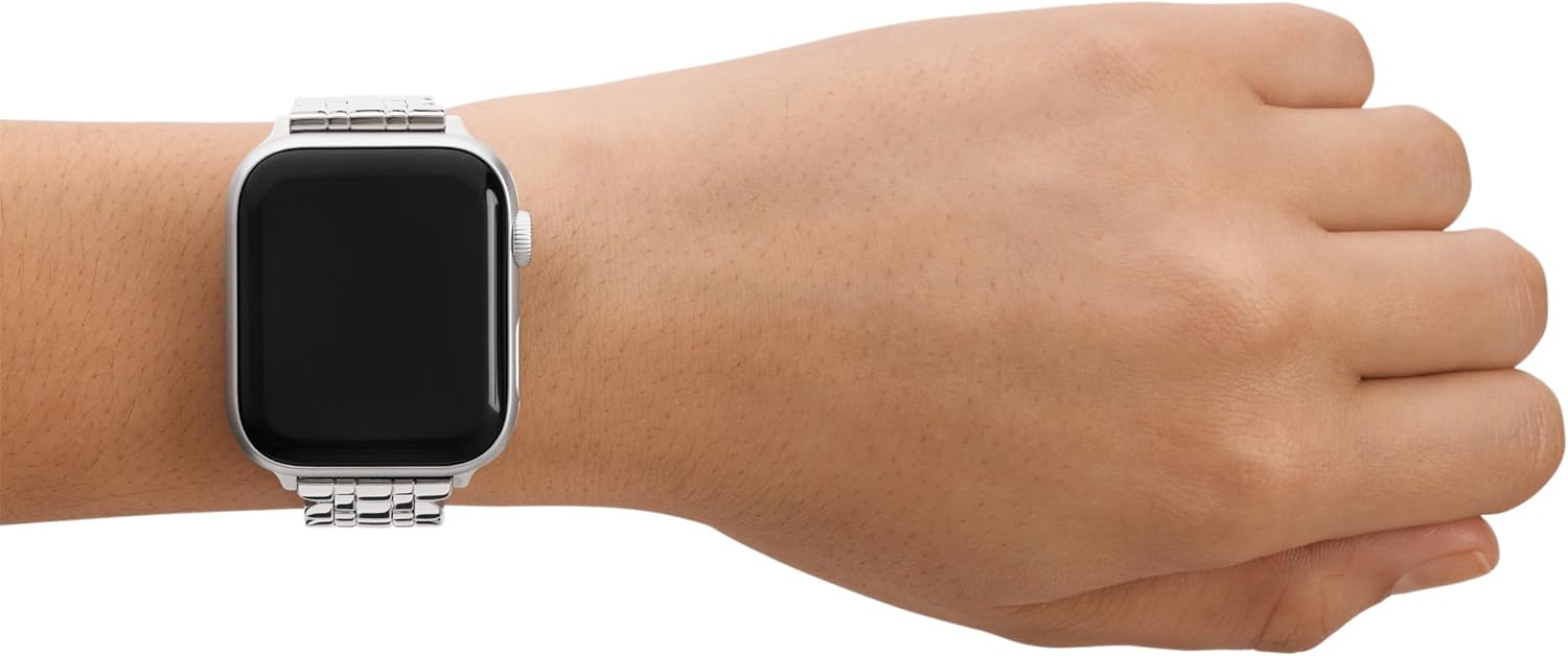 kate spade new york Designer Interchangeable Stainless Steel Band Compatible with Your 38/40/41mm Apple Watch Series 9/8/7/6/5/4/3/2/1/SE