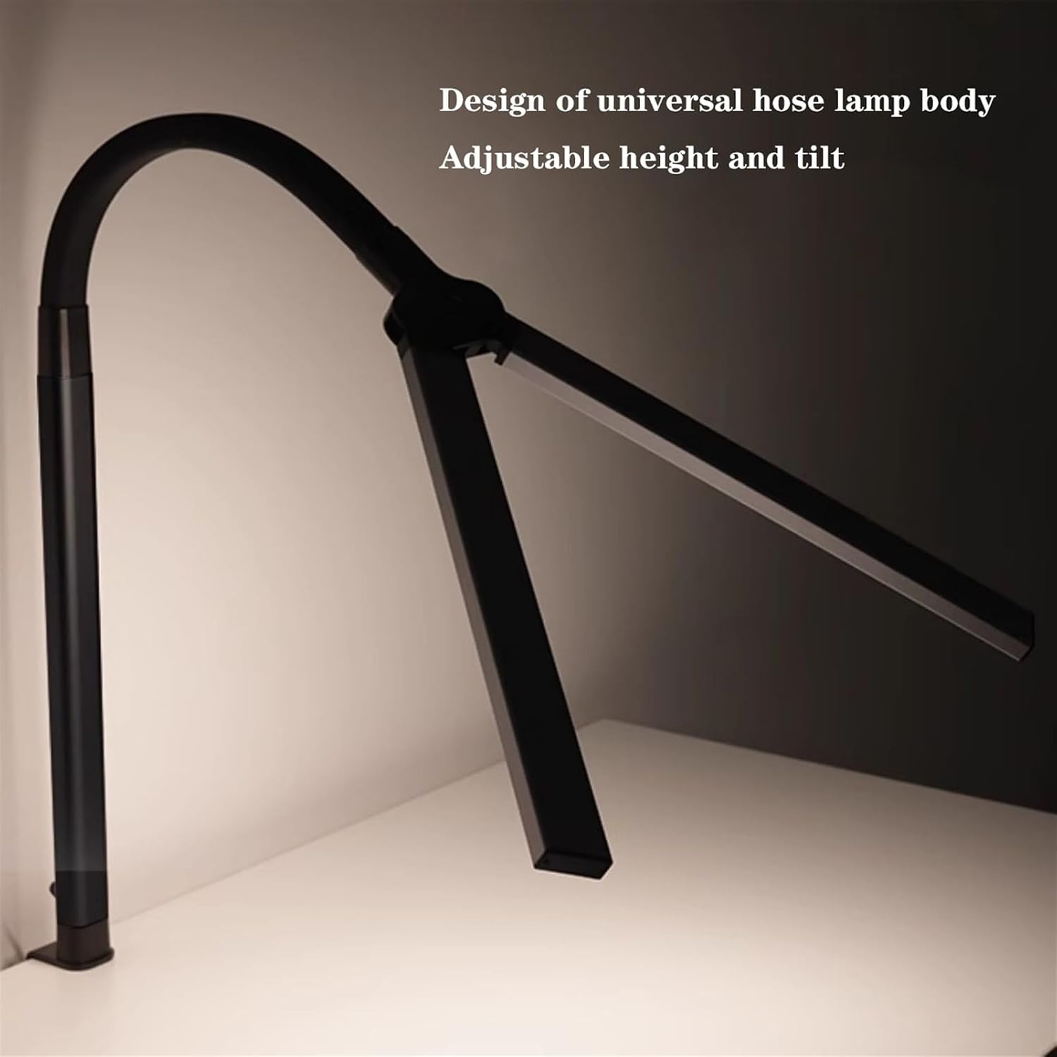 LED Desk Lamp Desk Lamp Clamp, Dual Head LED Desk Lamp, 10 Light Modes and 10 Brightness Levles, Monitor Flexible Gooseneck Lamp, Eye Protection Desk Lamps Desk Lamp(Burgundy)
