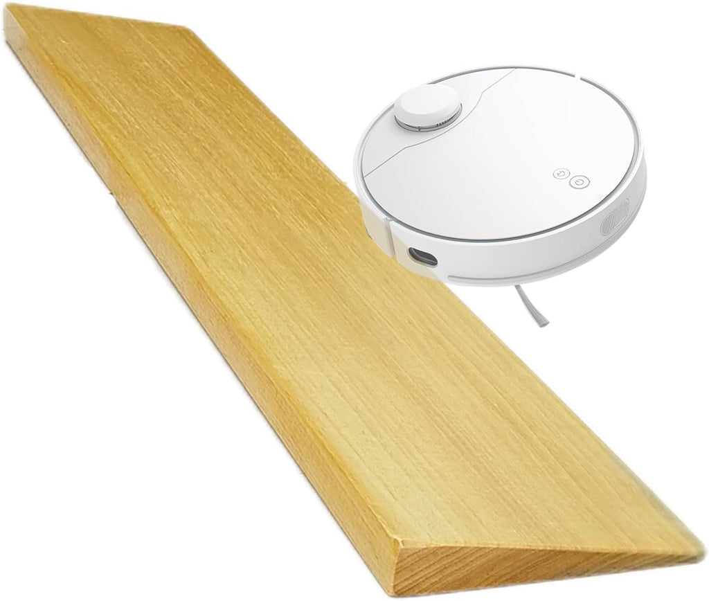 Wooden Threshold Ramp, Wheelchair Ramp, 1100 lbs Capacity, for Sweeping Robot Stroller Scooter, Steps, Stairs, Entry, Threshold, Doorways(60x25x5cm/23.6x9.8x2in)