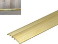 Vibeo Threshold Strip 90 100 110 120 130 140 150 Cm Long Brass Floor Transition Strip, 3 3.5 4 5 6 Cm Wide Threshold Seal Bar, Wood to Tile Floor Divider Strip(L120cm(47 1/4'),W5cm(2'))