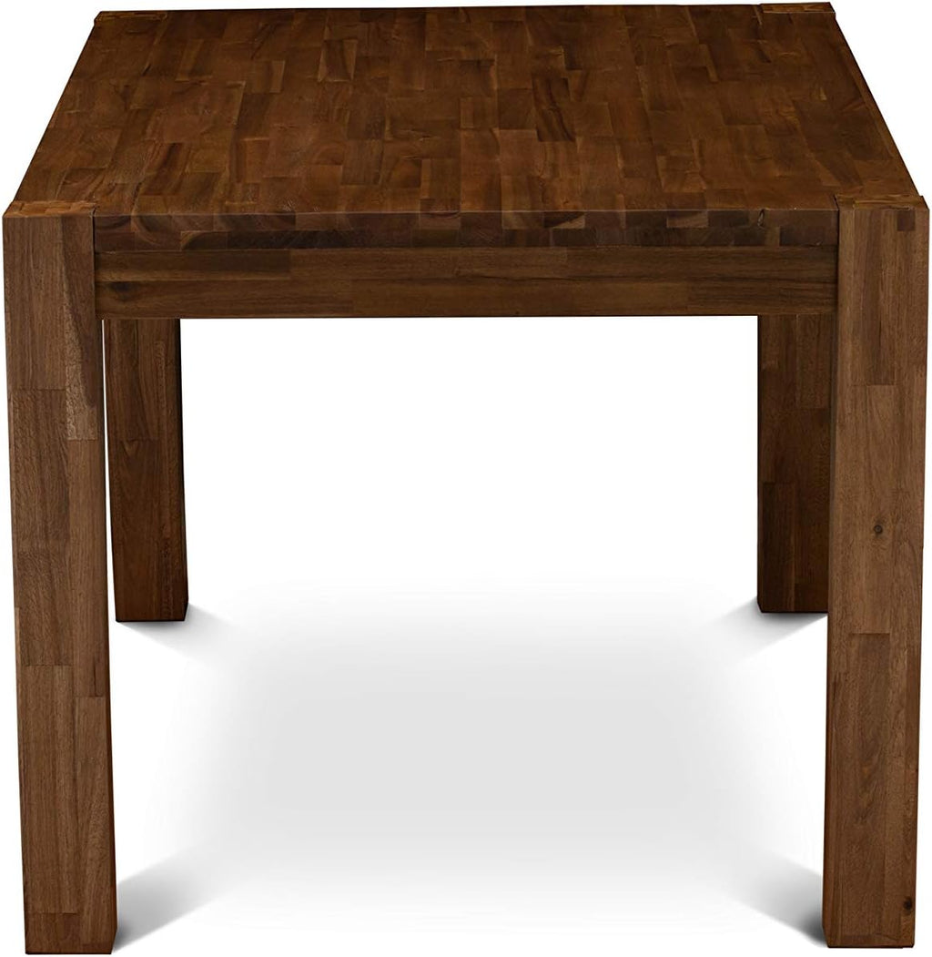 East West Furniture CN6-0N-T Celina Modern Kitchen Table - Rectangle Rustic Wood Dining Table , 36x60 Inch, Walnut