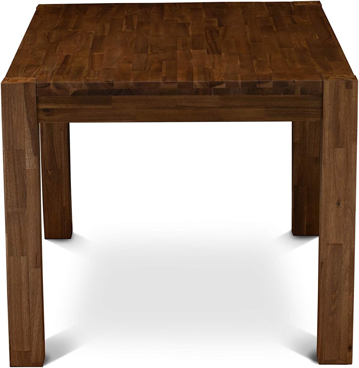 East West Furniture CN6-0N-T Celina Modern Kitchen Table - Rectangle Rustic Wood Dining Table , 36x60 Inch, Walnut