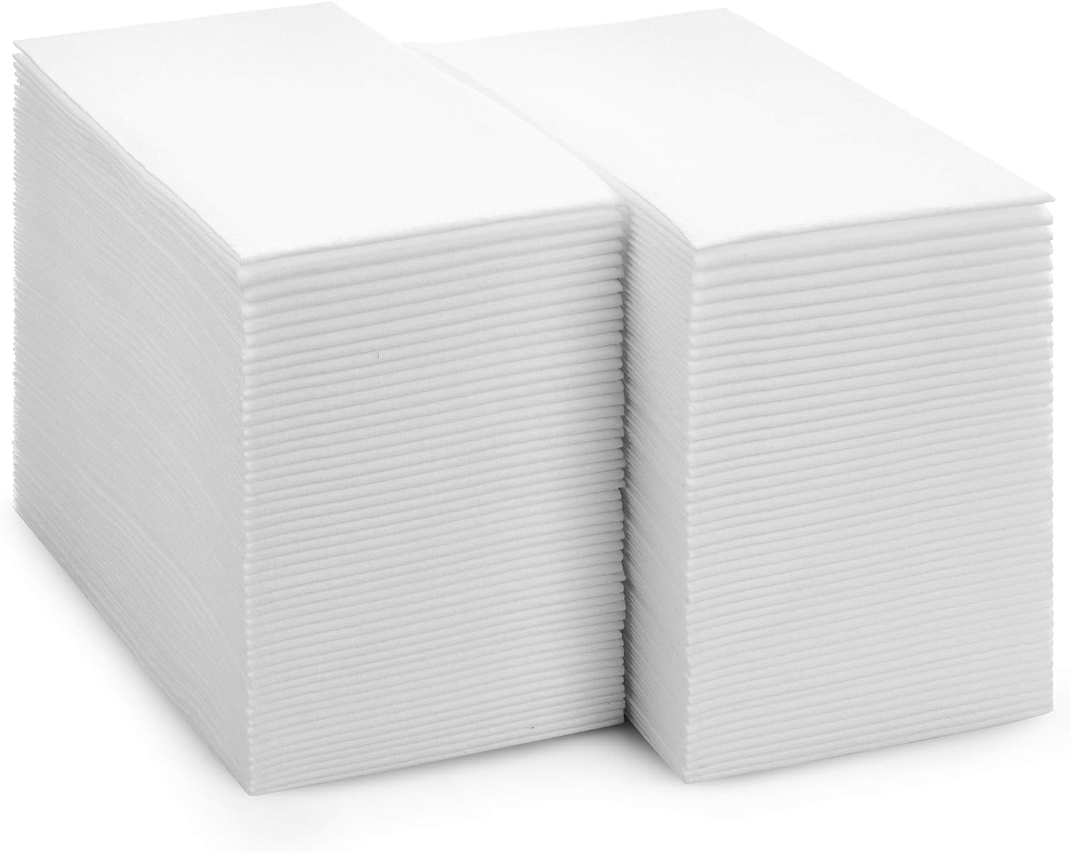 BloominGoods Disposable Bathroom Paper Napkins | Single-Use Linen-Feel Guest Towels | Cloth-Like Hand Tissue Paper, White, 8' x 17' (Pack of 3000)