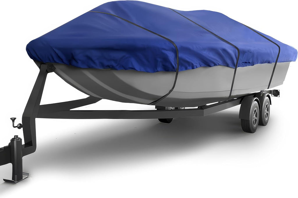 Seal Skin Covers Waterproof Deck Boat Cover, Heavy-Duty Marine-Grade Fabric, Fits 20'-21' L & Up to 102' W, All-Weather Protection, Perfect for Mooring, Towing & Trailering