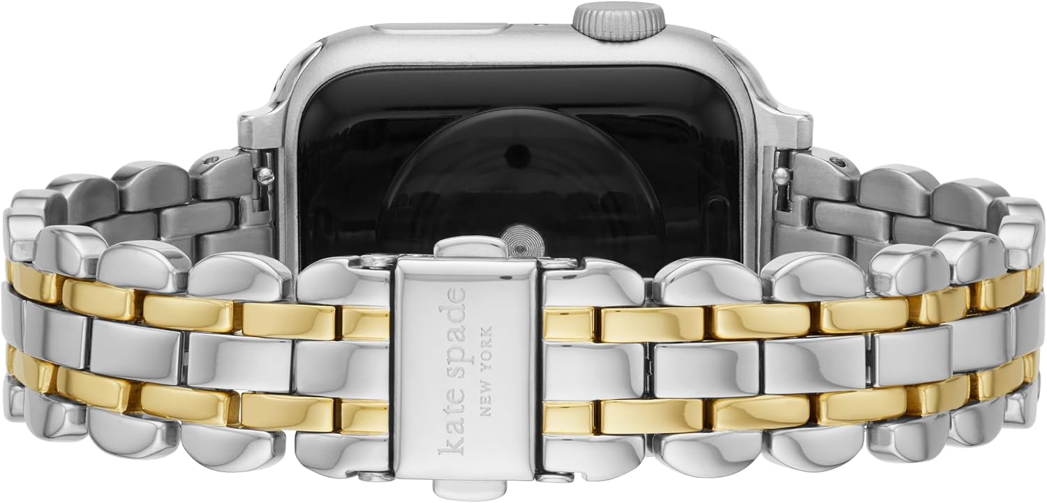 kate spade new york Designer Interchangeable Stainless Steel Band Compatible with Your 38/40/41mm Apple Watch Series 9/8/7/6/5/4/3/2/1/SE