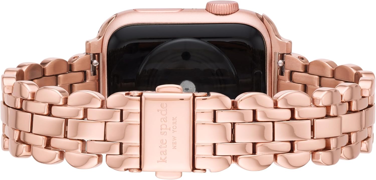 kate spade new york Designer Interchangeable Stainless Steel Band Compatible with Your 38/40/41mm Apple Watch Series 9/8/7/6/5/4/3/2/1/SE