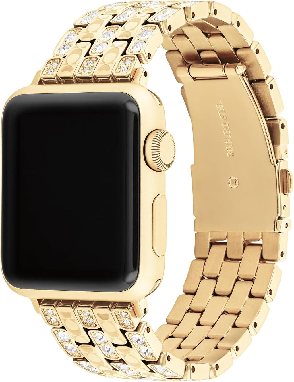 Coach Apple Watch Strap, Compatible with 38mm, 40mm, 41mm Apple Watch, Interchangeable Band, Crystal Design for a Dazzling Look, Personalize Your Style