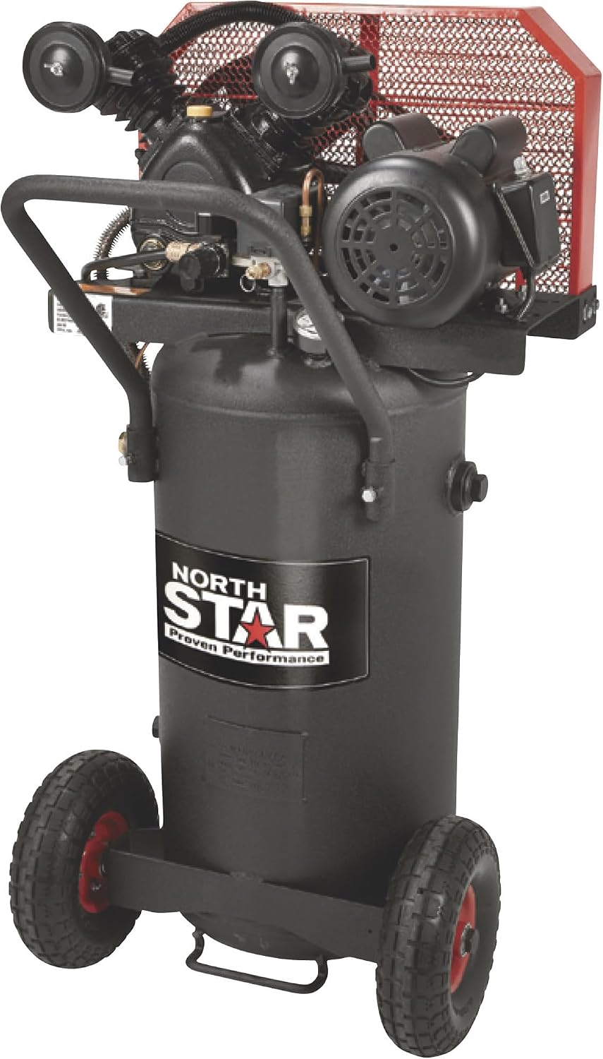 NorthStar Single-Stage Portable Electric Air Compressor - 2 HP, 20-Gallon Vertical, 5.0 CFM