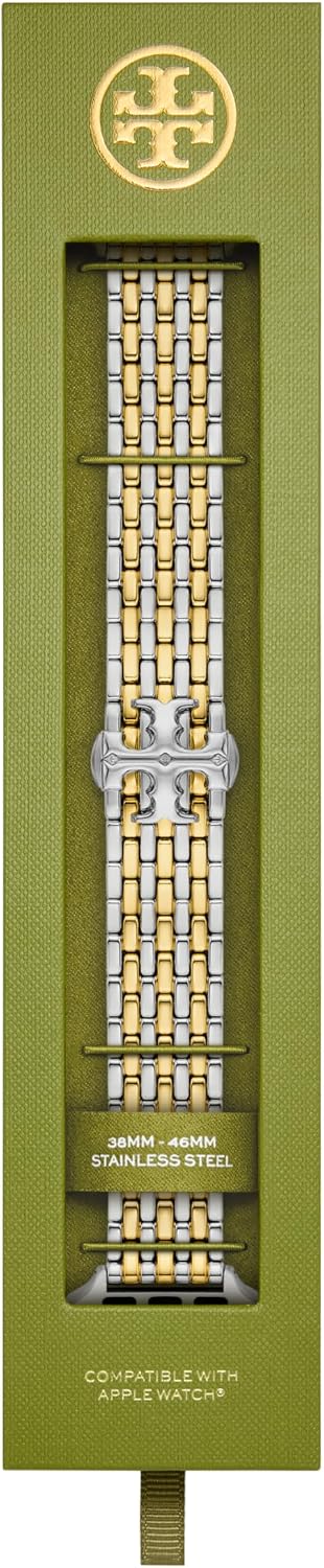 Tory Burch Women's Eleanor 38/40/41/42mm and 42/44/45/46mm Stainless Steel Band for Apple Watch®