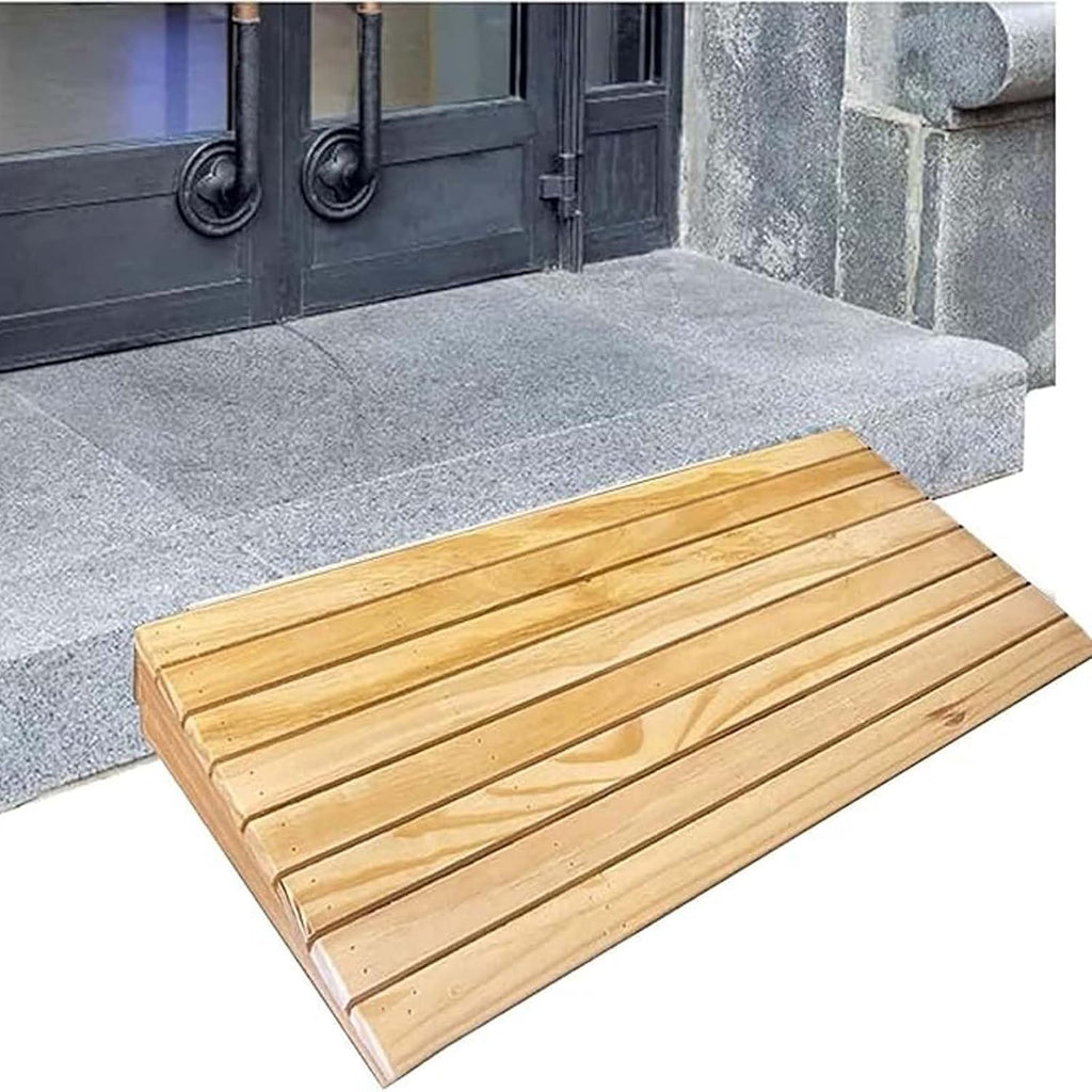Rise Doorway Ramp 39.4x17x7in, Curb Ramps for Driveway, Wooden Threshold Ramps for Doorways, Easily Carried, for Walkers/wheelchairs/Walker/Bicycles/Electric Vehicles