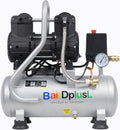 BairDplusL 3.2 Gallon Ultra Quiet Air Compressor 110V/60Hz 1.5HP 8.8CFM, MAX 115PSI Steel Tanks Oil-Free 70dB Noise Level Light & Quiet Portable Air Compressor for Auto Repair Spray Painting