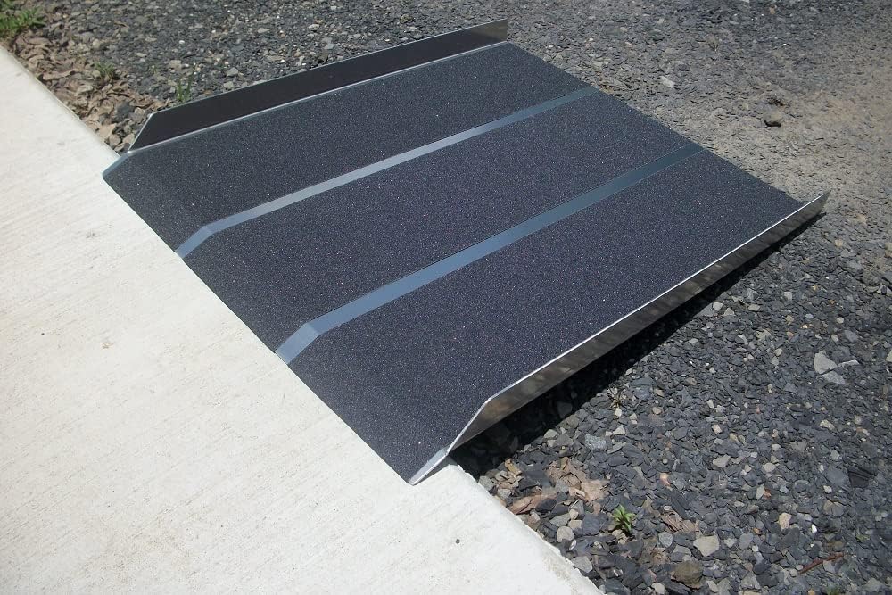 Wheelchair Ramp 3 Ft Long x 32' Wide, Solid & Stable, Aluminum, Portable, Non-Slip Handicap ramp, Door Threshold Wheel Chair Ramps for Home, Home Steps, Scooter, Doorways, 800lbs Capacity, CodyCo