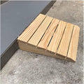 JYDQM Wheelchair Ramp Portable 3/4/5/6inch Rise Wooden Threshold Ramp for Home/Front Door/Yard/Doorways, Wheelchairs Walkers Car Motorcycle Entry Transition Ramp(Size:33.8 x 30 x 13cm)