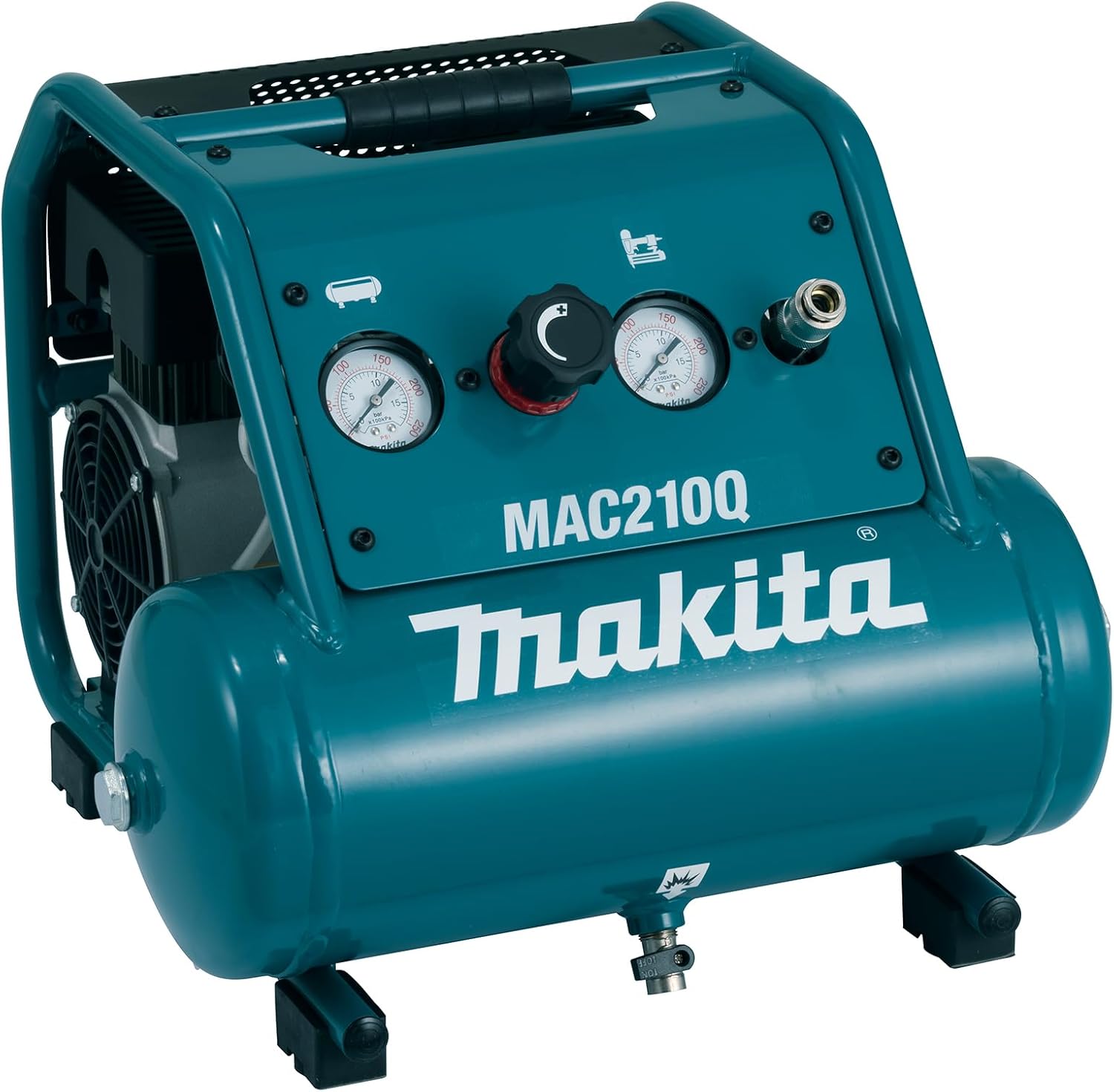 Makita MAC210Q Quiet Series, 1 HP, 2 Gallon, Oil-Free, Electric Air Compressor