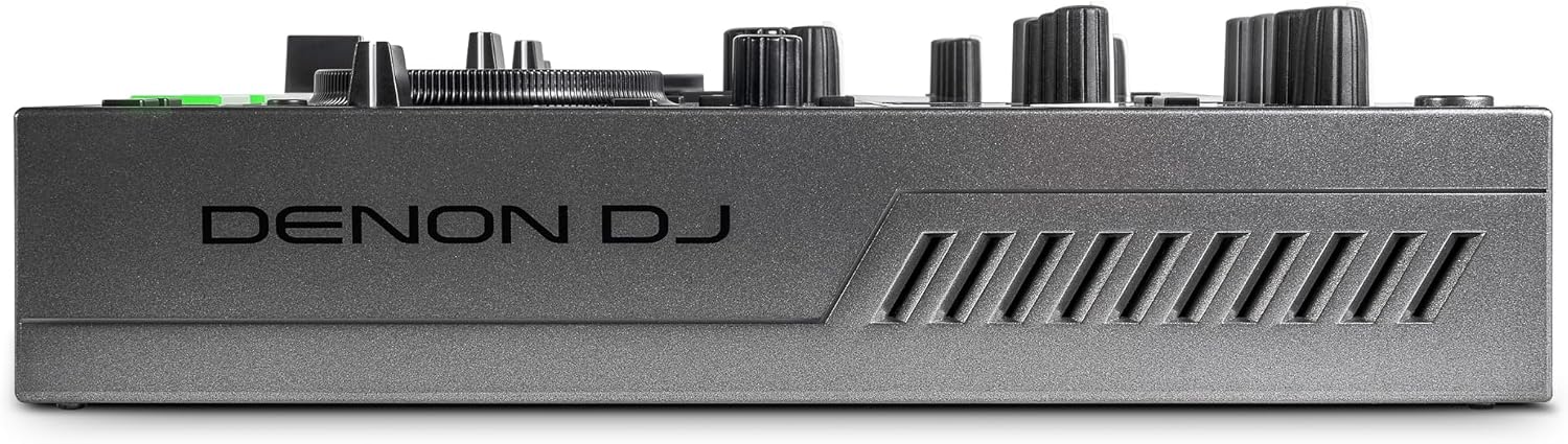 Denon DJ PRIME GO+ Portable DJ Controller and Mixer with Stem Separation, 2 Decks, Wi-Fi Streaming, Bluetooth, Lights Control, 7' Screen and Battery