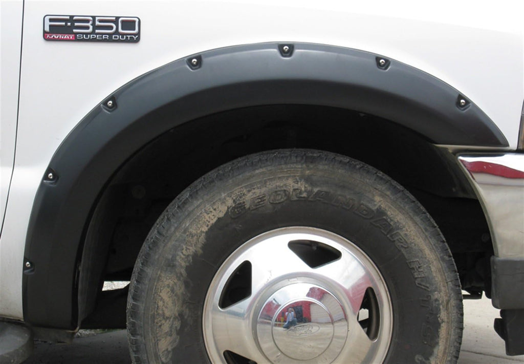 Lund RX311T Elite Series Black Rivet Style Textured Front and Rear Fender Flare - 4 Piece