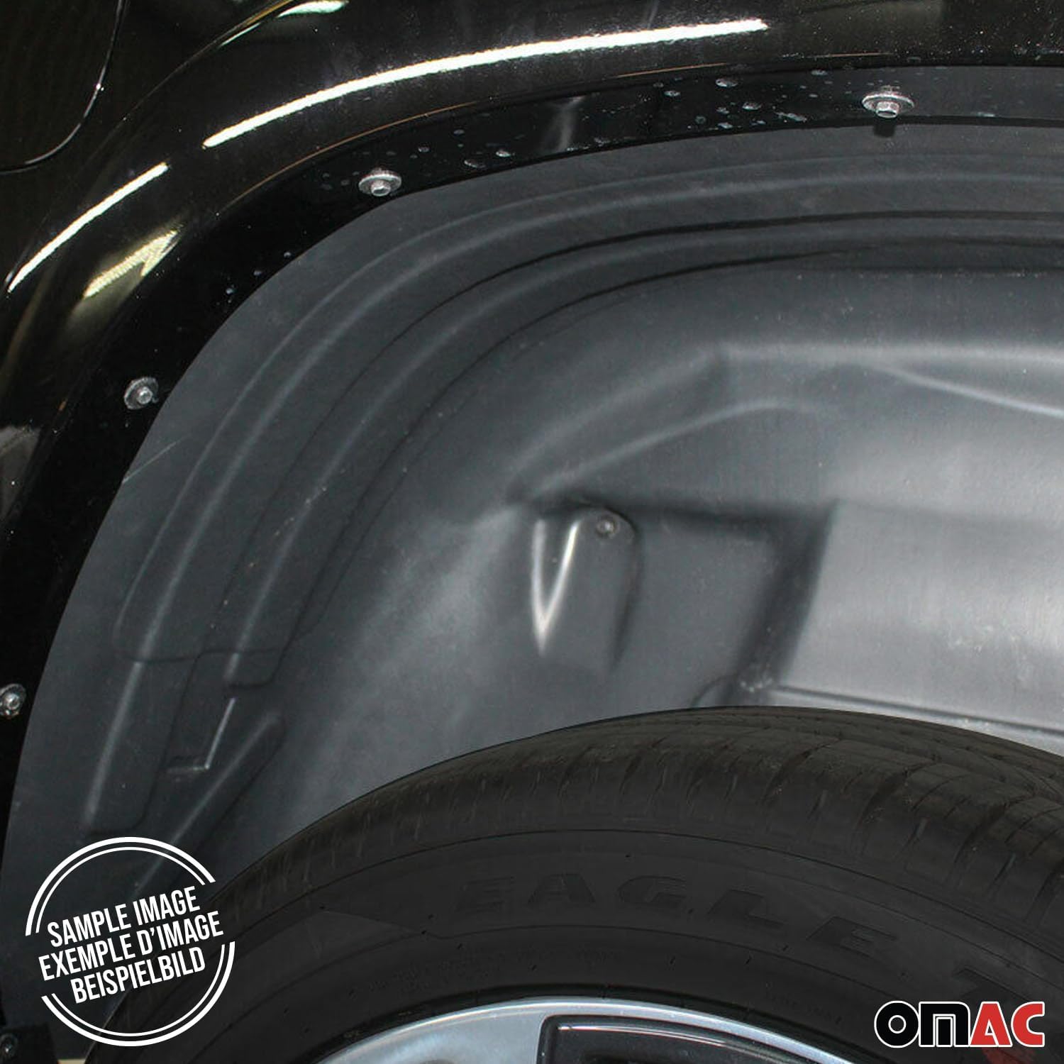 OMAC Rear Set Wheel Arch Liner Splash Fender Guard for Dodge Ram 1500 2009-2011/RAM 1500 2012-2018 2 Pcs