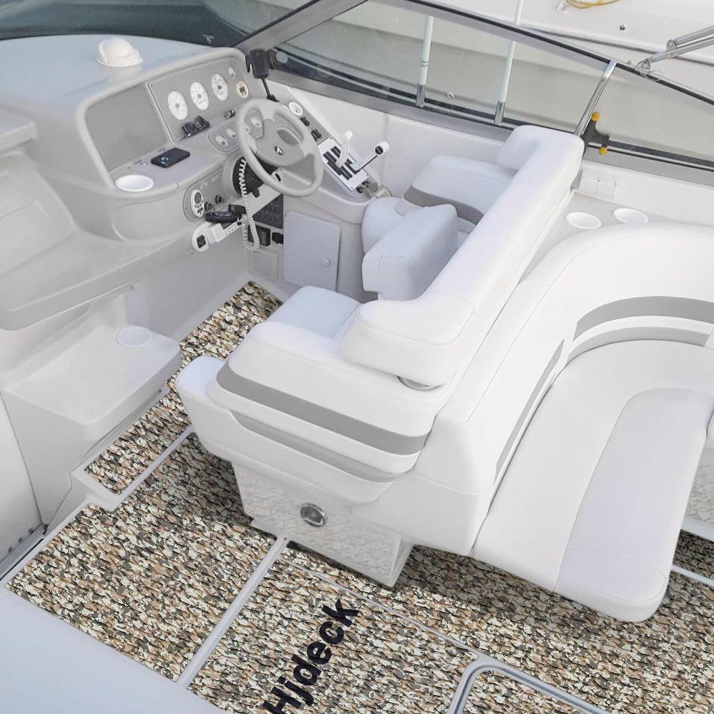 Hjdeck Boat Flooring EVA Foam Boat Decking Marine Carpet Non-Slip Decking Sheet Self-Adhesive Marine Flooring for Fishing Boat Kayak Yacht RV Swimming Pool Golf Cart 94.5'x23.6'/16.1'/11.8'