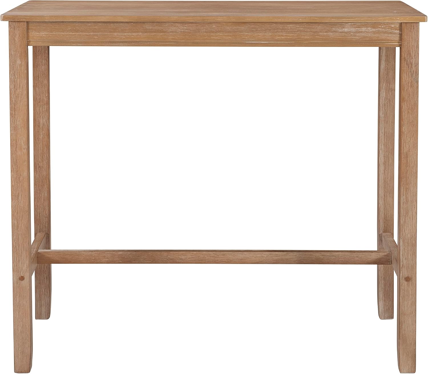 Linon 42 inch Height Pub Claridge Table, Distressed Brown Bar