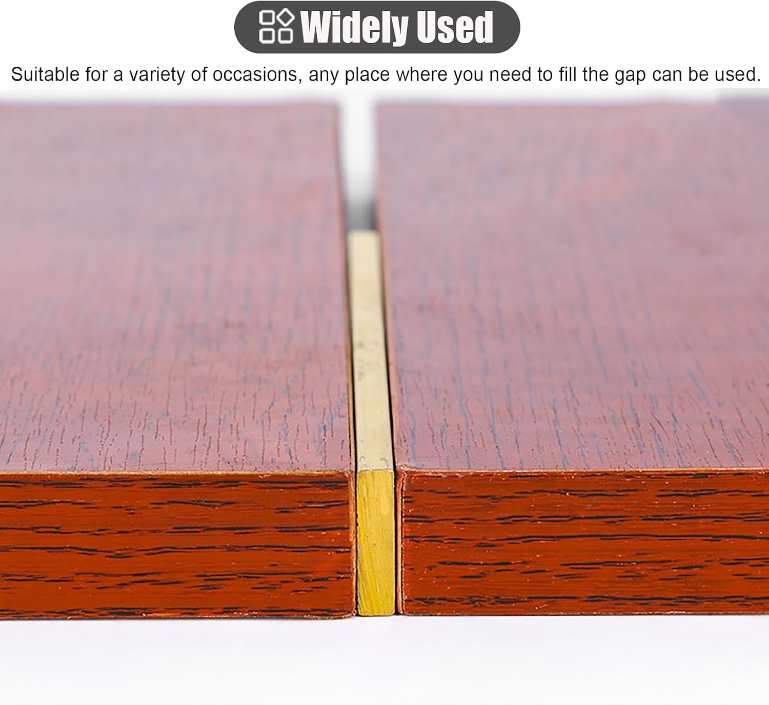Floor Transition Strip Solid Brass Door Threshold Strips 1m, Flat Flooring Gap Cover Wood to Tile, Doorways Floor Joining Bar, Transition Edge Trim Strip,5mmx20mm(1/4' x3/4')