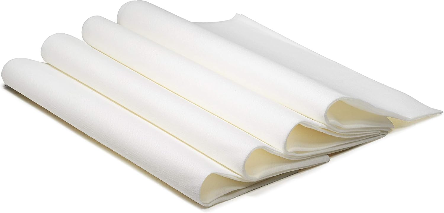 ' OCCASIONS ' 960pcs set (120 Guests)-Heavyweight Wedding Party Disposable Plastic Plate Set -120 x 10.5'' + 120 x 7.5'' + Silverware + Cups + Napkins (Odyssey White/Blue & Gold Rim)
