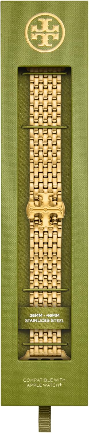 Tory Burch Women's Eleanor 38/40/41/42mm and 42/44/45/46mm Stainless Steel Band for Apple Watch®