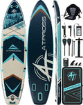 10'6''x33''Inflatable Stand Up Paddle Board, 400lbs Extra Wide Stand Up Paddleboard with Kayak Seat, Anti-Slip EVA Deck Premium SUP Accessories Kit, Non-Slip Stable Deck Boat