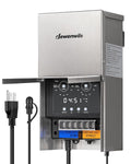 DEWENWILS 300W Low Voltage Landscape Transformer, Multi Zone, Low Voltage Transformer with Photocell Sensor & Timer, 120V to 12V/14V, Weatherproof for Deck Light, Pool Light, ETL Listed