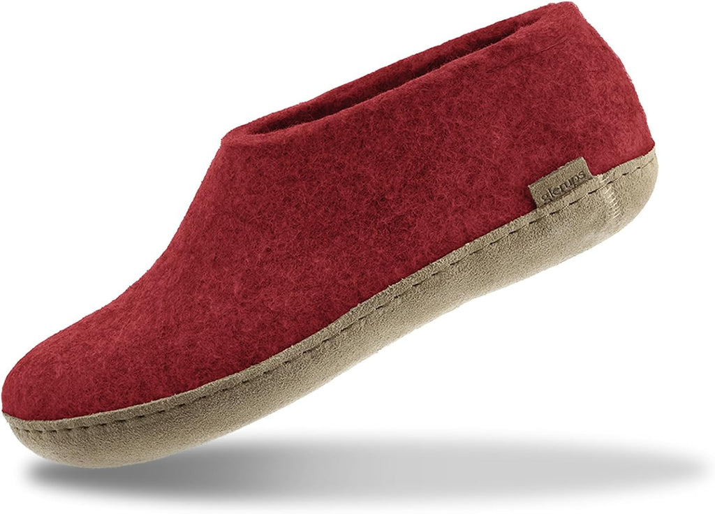 Glerups 100% quality wool mix Shoe Slipper with leather sole - Unisex