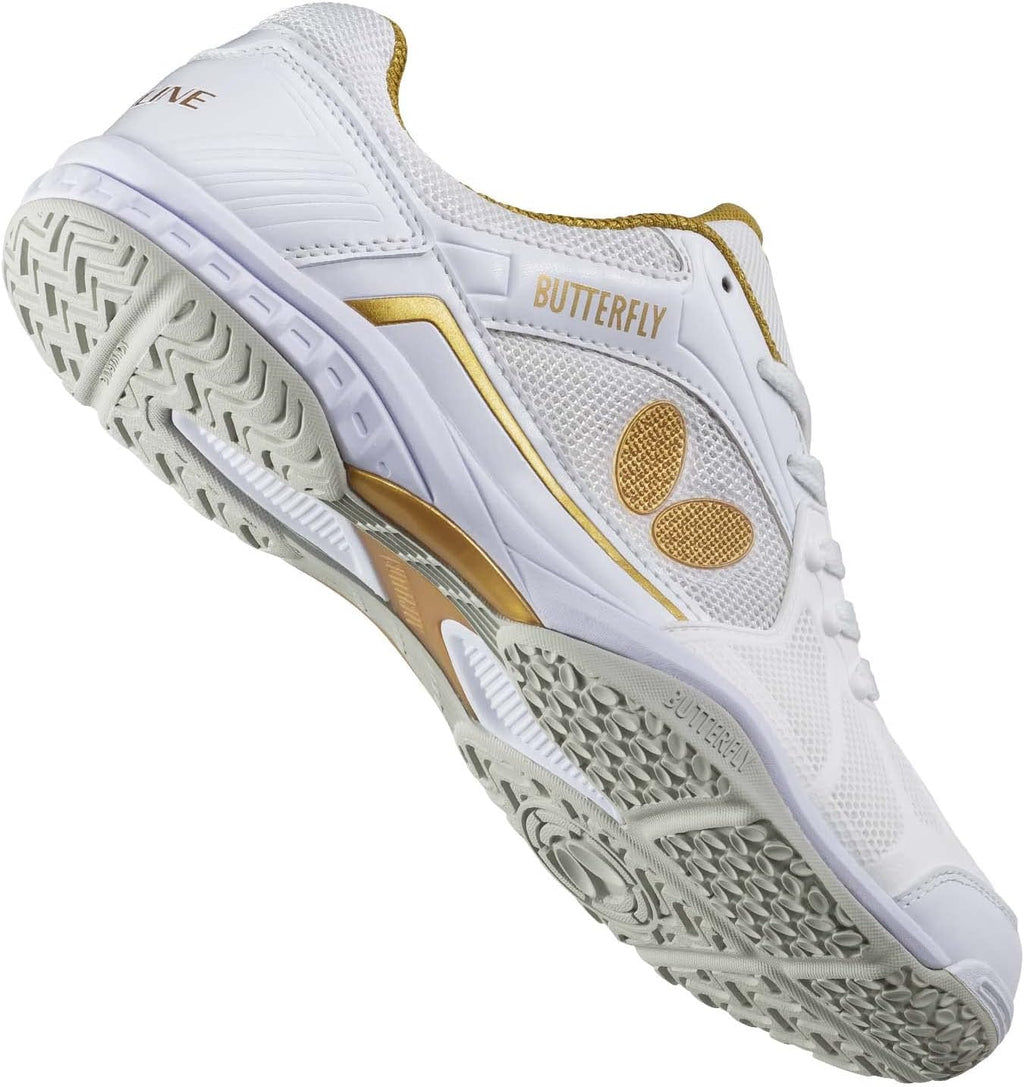 Butterfly Lezoline Rifones Shoes - Professional Table Tennis Shoe with Footwork Support, Flexibility, Shock Absorbing Cushion, Gripping Ping Pong Shoe
