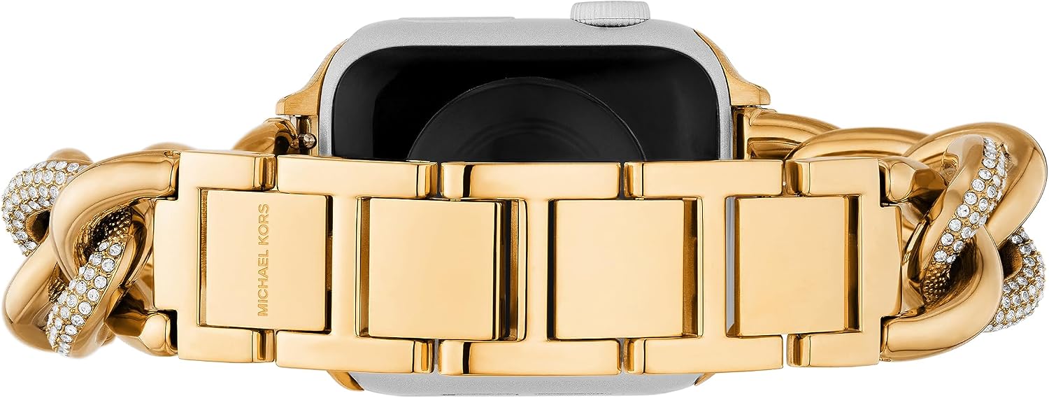 Michael Kors Band for Apple Watch; Stainless Steel Smart Watch Bands for Women; Compatible with Apple Watch 38mm, 40mm, 41mm