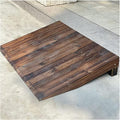 Wood Wheelchair Ramp Threshold Ramp 4'' 7'' 8'' 10'' 12'' Rise, Portable Lightweight Ramp, Home Stairs Doorway Solid Wood Barrier Free Slope Pad (35.4X19.7X4In/90X50X10Cm)