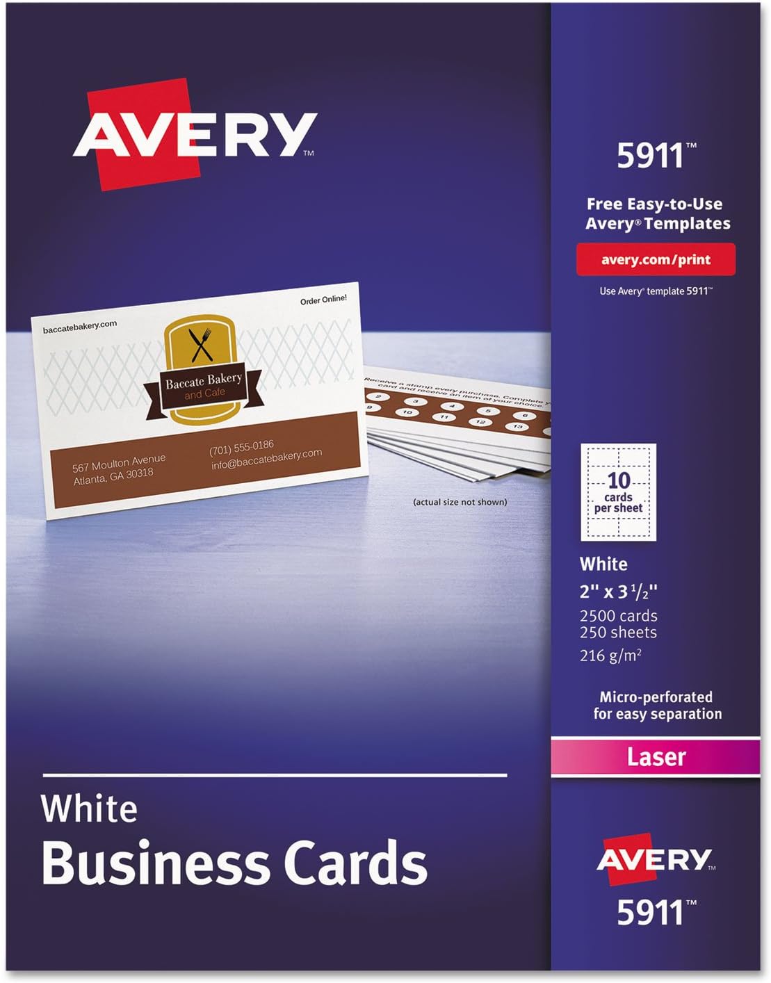 Avery 5911 Business Card Blanks