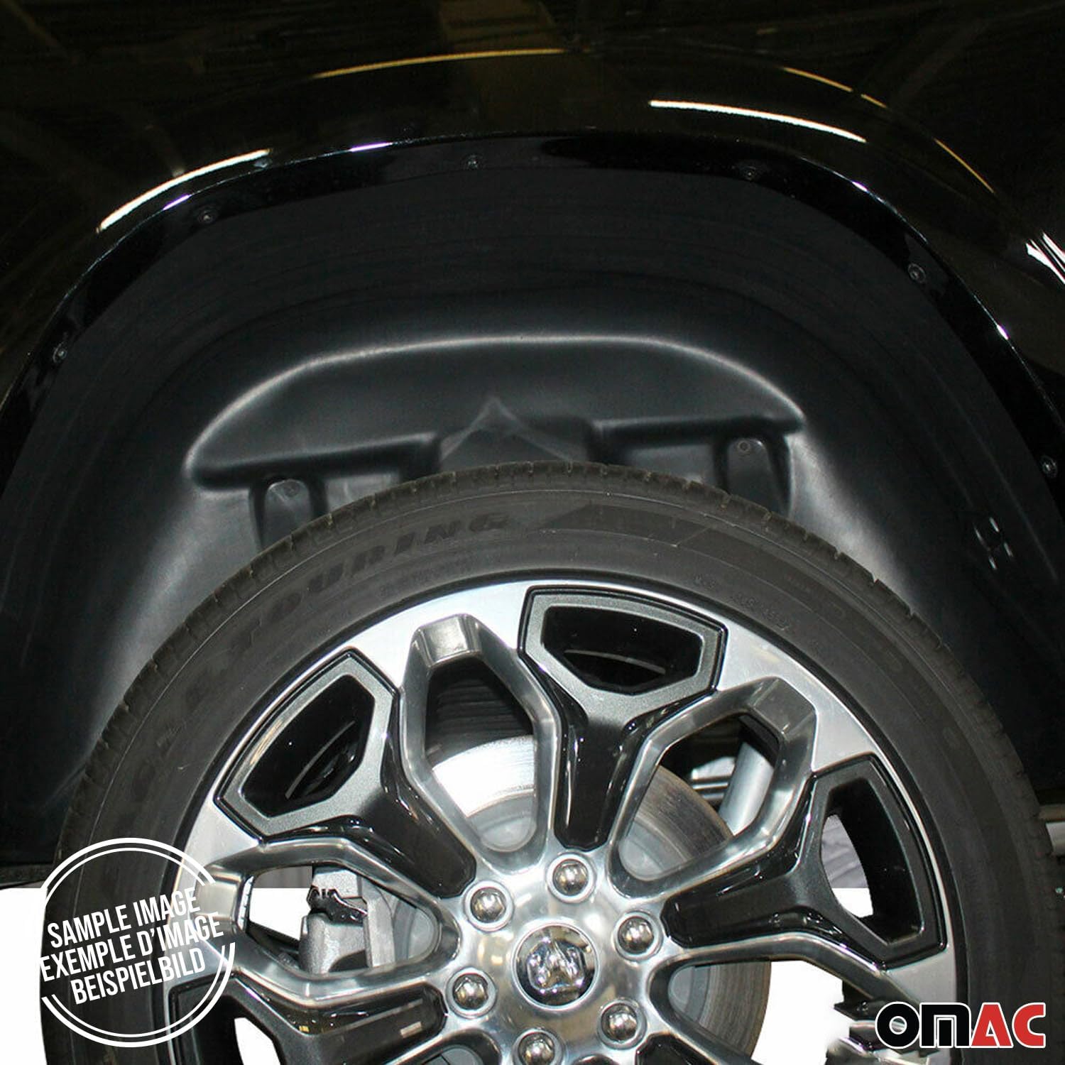 OMAC Rear Set Wheel Arch Liner Splash Fender Guard for Dodge Ram 1500 2009-2011/RAM 1500 2012-2018 2 Pcs
