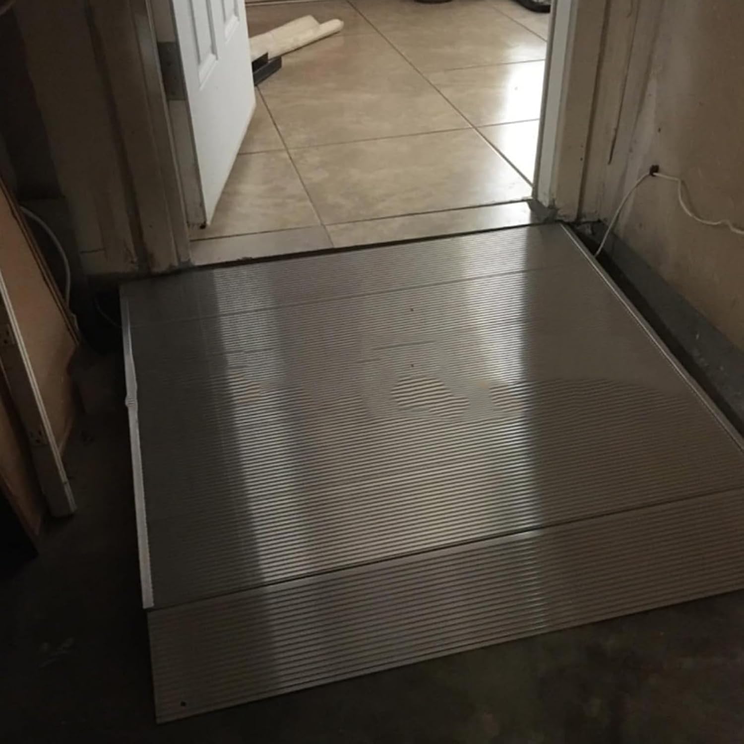 Aluminum Alloy Wheelchair Ramp,Threshold Ramp for Doorways Doorstep 300KG Loading, Capacity Bridge Ramp for Wheelchair Motorbike Bike Stroller(32 x 92 x 5cm)