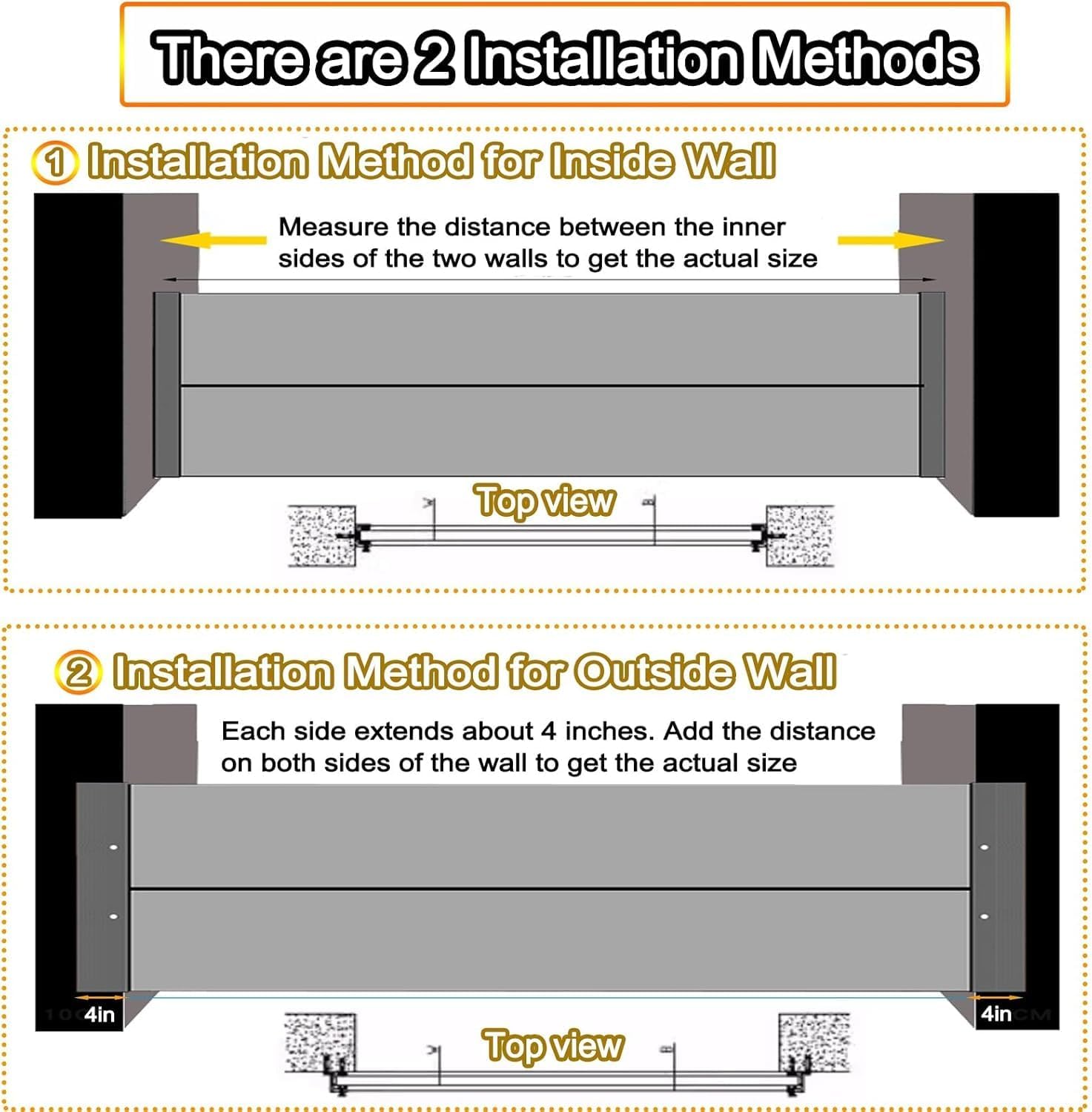 Garage Door Flood Barrier Threshold, Detachable Aluminum Shield Door Water Stopper Barrier for Basement Front Door Gates Sliding Door(H 1.3ft(40cm),3ft(90cm))