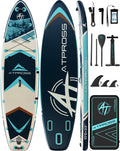 10'6''x33''Inflatable Stand Up Paddle Board, 400lbs Extra Wide Stand Up Paddleboard with Kayak Seat, Anti-Slip EVA Deck Premium SUP Accessories Kit, Non-Slip Stable Deck Boat